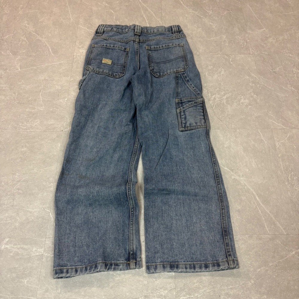 Old Navy Kids Painter's Pants Reissue Blue Denim Carpenter Utility Jeans Size 10